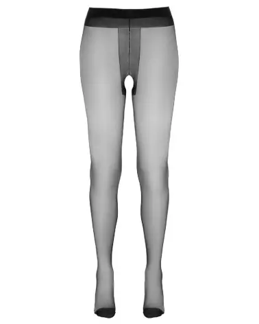 Collants Crotchless Tights Black 2 de Cottelli LEGWEAR, style élégant et séduisant-4
