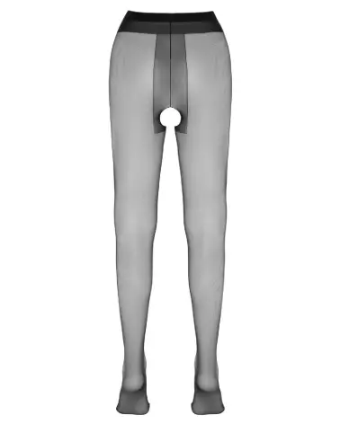 Collants Crotchless Tights Black 2 de Cottelli LEGWEAR, style élégant et séduisant-5