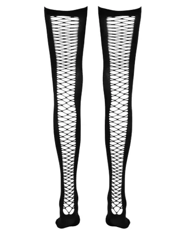Collants mi-cuisse en résille Cottelli LEGWEAR taille M/L élégants et séduisants-6