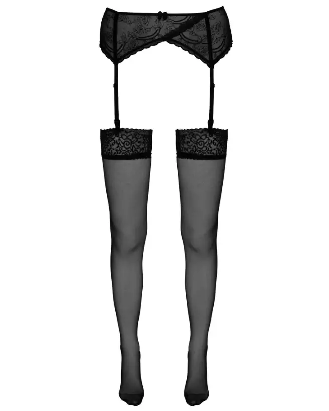 Collants noirs élégants Stockings Black 3 de Cottelli LEGWEAR-5