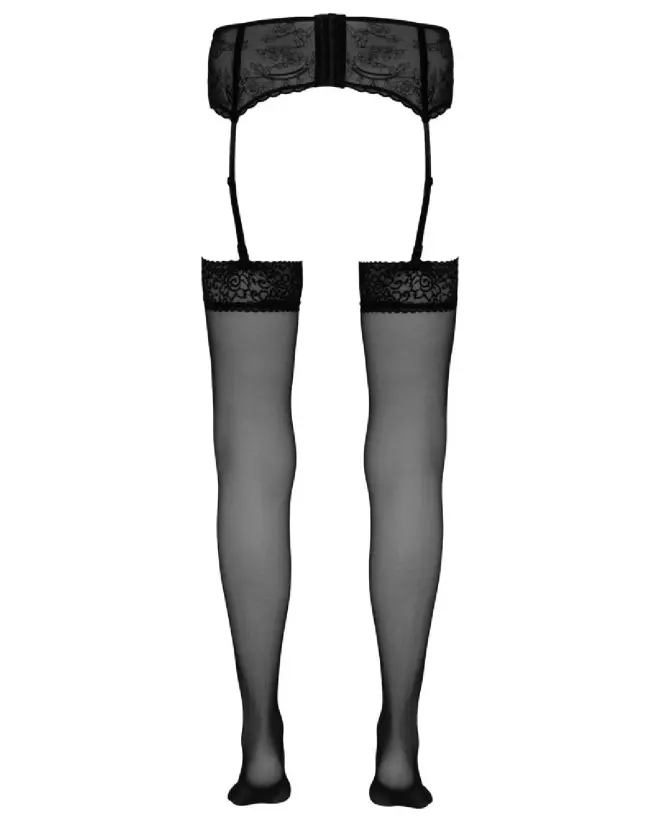Collants noirs élégants Stockings Black 3 de Cottelli LEGWEAR-6