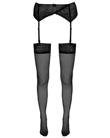 Collants noirs élégants Stockings Black 2 de Cottelli LEGWEAR-5
