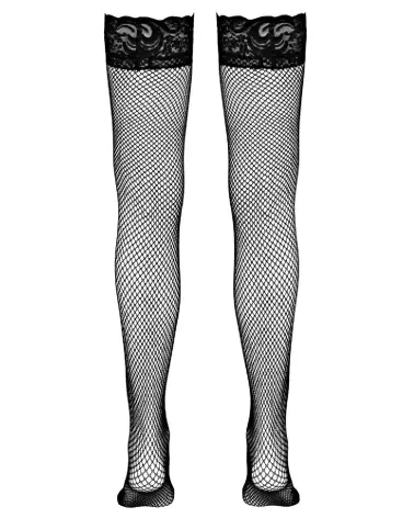 Collants Net Hold-up Stockings Noir Taille L de Cottelli LEGWEAR-6