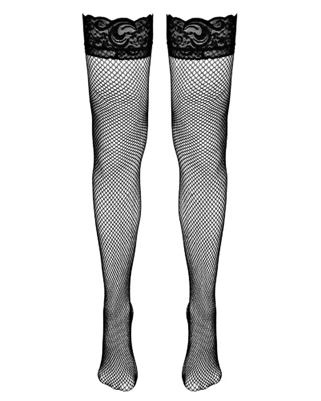 Collants Cottelli LEGWEAR Net Hold-Up noirs taille S-5