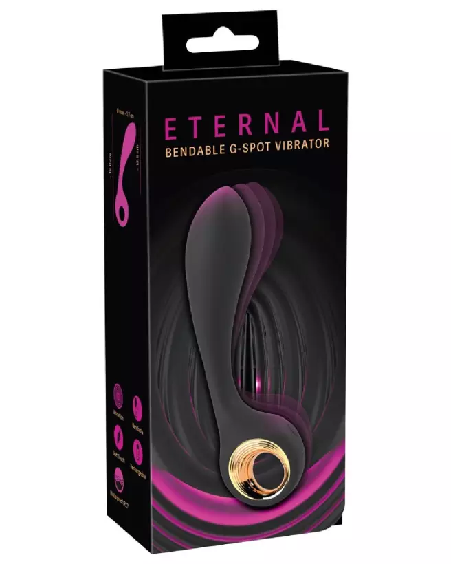 Image du Eternal Bendable G-Spot Vibrator, plug anal flexible pour stimulation du point G-1