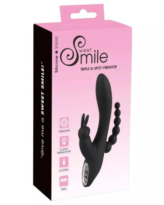 Image du Smile Triple G-Spot Vibrator de Sweet Smile, sextoy ergonomique pour stimulation intense du point G-1