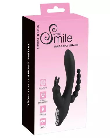 Image du Smile Triple G-Spot Vibrator de Sweet Smile, sextoy ergonomique pour stimulation intense du point G-1