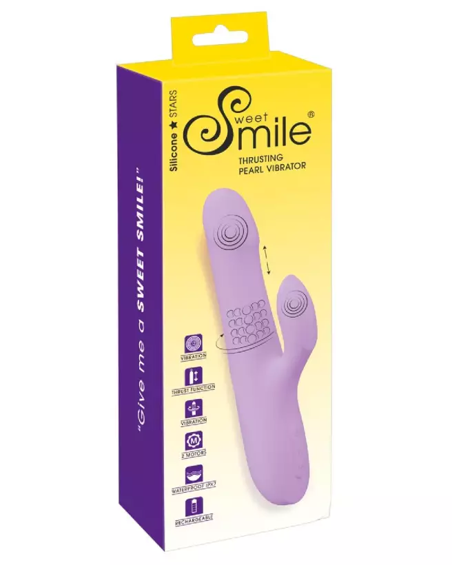Image du Sweet Smile Thrusting Pearl Vibrator, stimulateur avancé avec perles rotatives-1