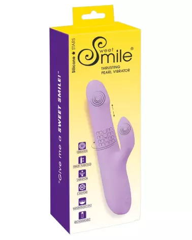 Image du Sweet Smile Thrusting Pearl Vibrator, stimulateur avancé avec perles rotatives-1