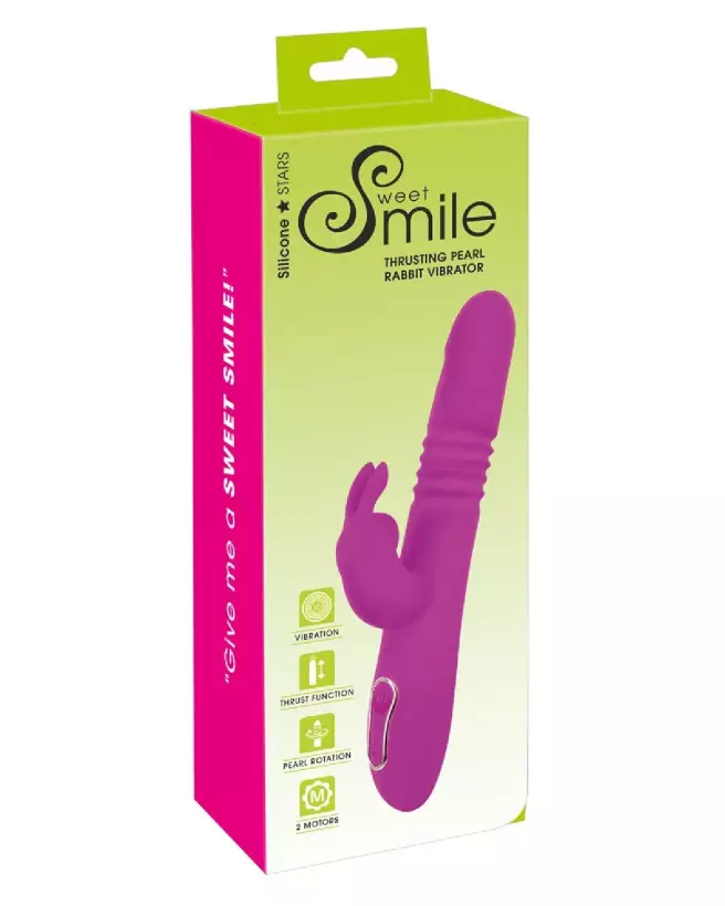 Image du Sweet Smile Thrusting Pearl Rabbit, sextoy avec perles rotatives et vibrations puissantes-1