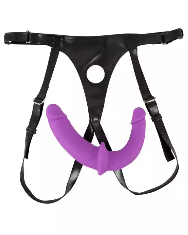 Image du Sweet Smile Super Soft Double, gode ceinture premium en silicone doux-3