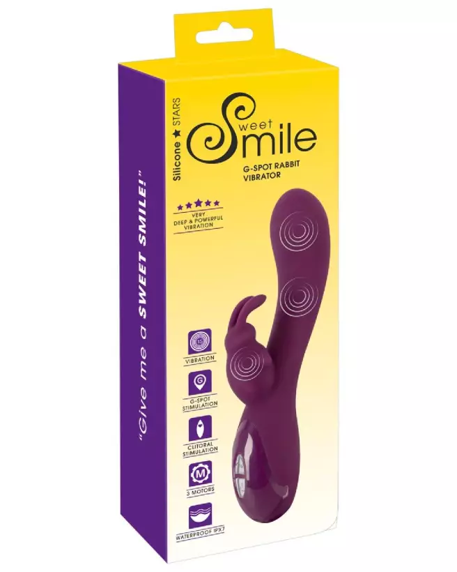 Image du vibromasseur Sweet Smile G-Spot Rabbit, stimulation intense du point G-1