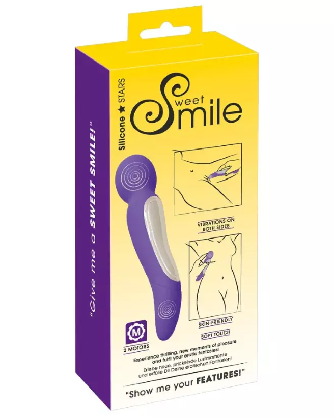 Rechargeable Dual Motor Vibe Sweet Smile pour stimulation intense-1