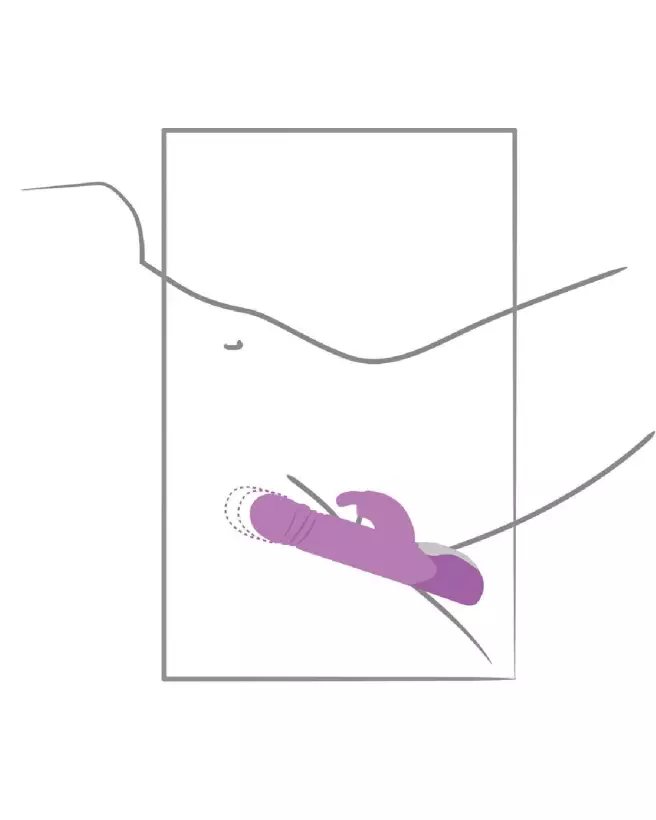 Image du Sweet Smile Push Vibrator, jouet Rabbit ergonomique pour plaisir intense.-6