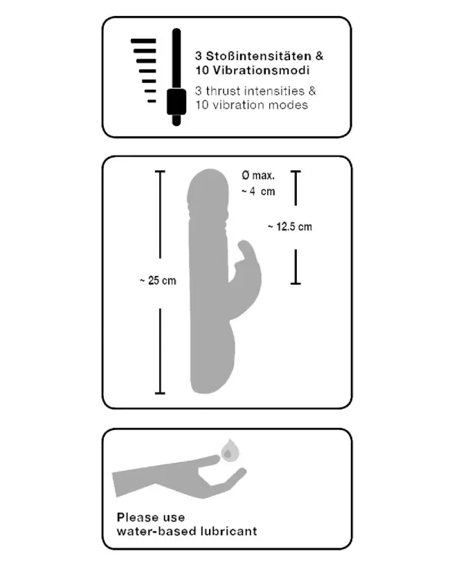 Image du Sweet Smile Push Vibrator, jouet Rabbit ergonomique pour plaisir intense.-7