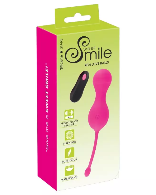 Image des Boules de Geisha Sweet Smile RC Love Balls pour stimulation intime-1