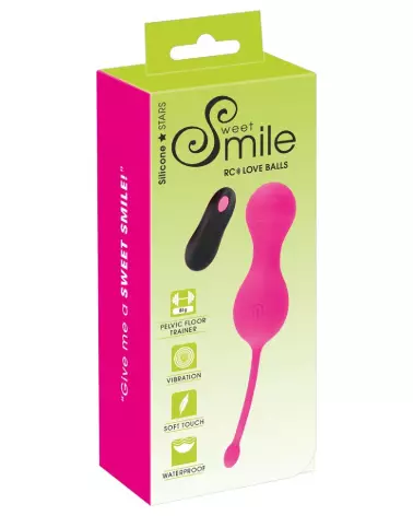 Image des Boules de Geisha Sweet Smile RC Love Balls pour stimulation intime-1