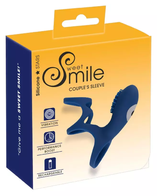 Image de la gaine pour pénis Sweet Smile Rechargeable Coupl, performance et confort-1