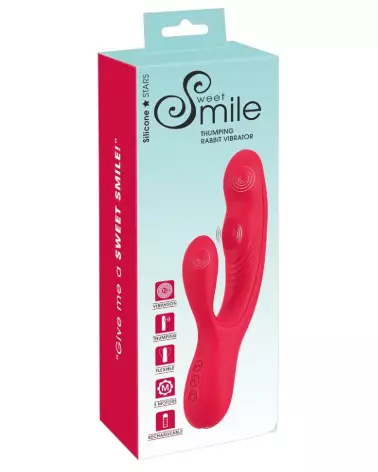 Image du vibromasseur Rabbit Sweet Smile Thumping pour stimulation intense-1