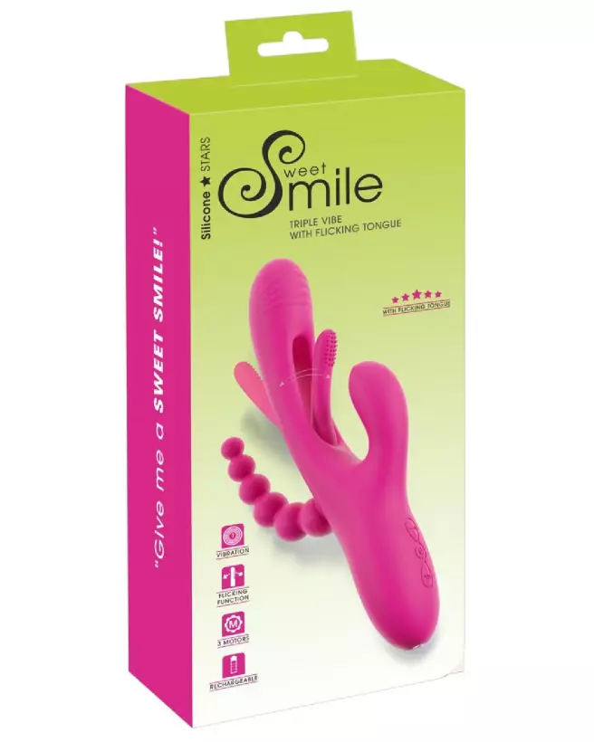 Image du Smile Triple Vibe de Sweet Smile, vibromasseur triple stimulation-1