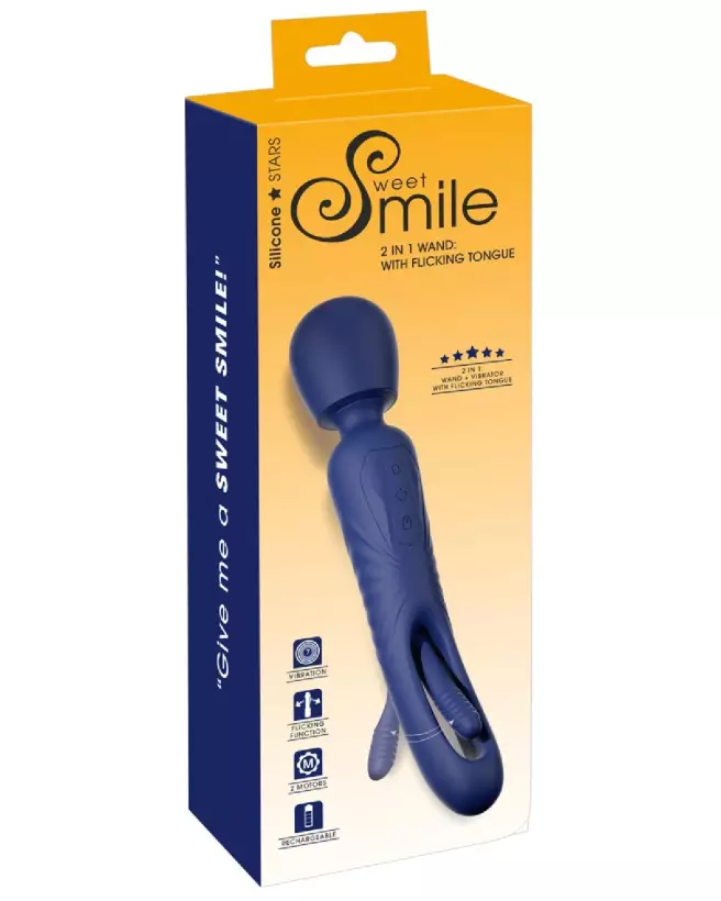 Image du Smile 2in1 Wand avec flicking par Sweet Smile, wand ergonomique et puissant-1