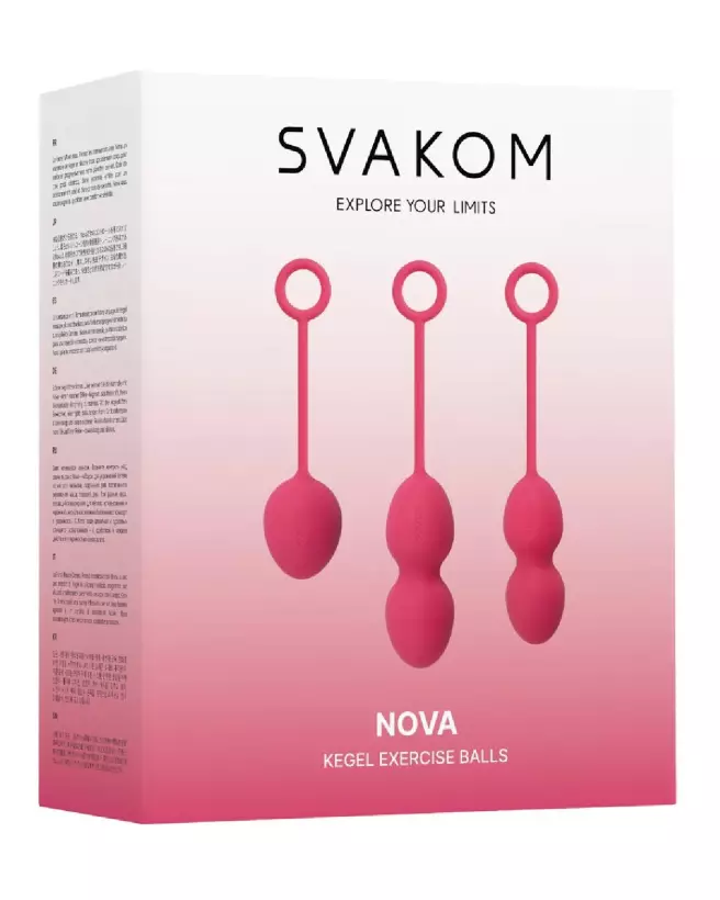 Image des Boules de Geisha Nova Plum Red SVAKOM pour renforcement pelvien et plaisir intime-1