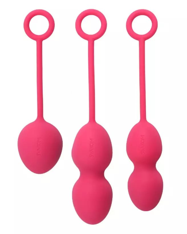 Image des Boules de Geisha Nova Plum Red SVAKOM pour renforcement pelvien et plaisir intime-2