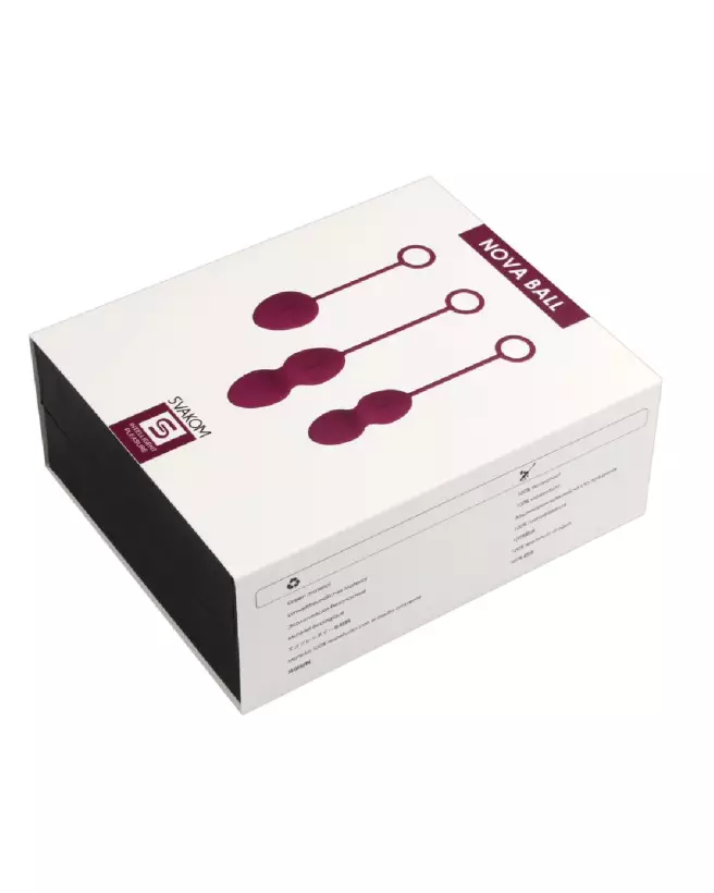 Image des Boules de Geisha Nova Violet par SVAKOM - Renforcement Pelvien et Plaisir Sensoriel-1