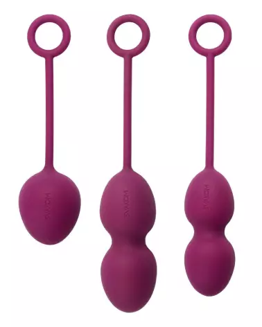 Image des Boules de Geisha Nova Violet par SVAKOM - Renforcement Pelvien et Plaisir Sensoriel-2