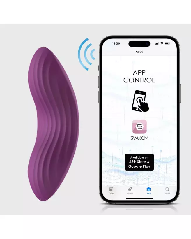 Image de la Culotte Vibrante Edeny SVAKOM pour plaisir discret et contrôle à distance-7