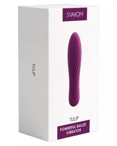 Image du vibromasseur Tulip Violet de SVAKOM - Élégant et efficace pour plaisir accru-1