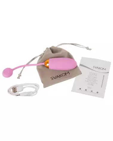 Image de l'oeuf vibrant télécommandé Ella Neo Pink de SVAKOM, contrôle via application-7