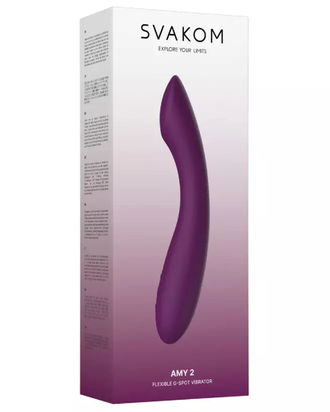 Photo du stimulateur Amy 2 SVAKOM pour Point G, design élégant et ergonomique-1