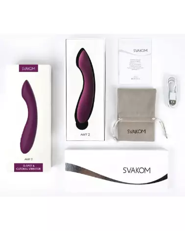 Photo du stimulateur Amy 2 SVAKOM pour Point G, design élégant et ergonomique-6