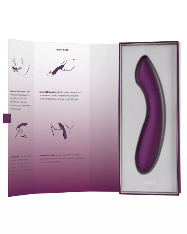 Photo du stimulateur Amy 2 SVAKOM pour Point G, design élégant et ergonomique-7