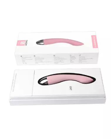 Image du stimulateur Amy Pale Pink de SVAKOM, idéal pour la stimulation du point G, en silicone médical-1