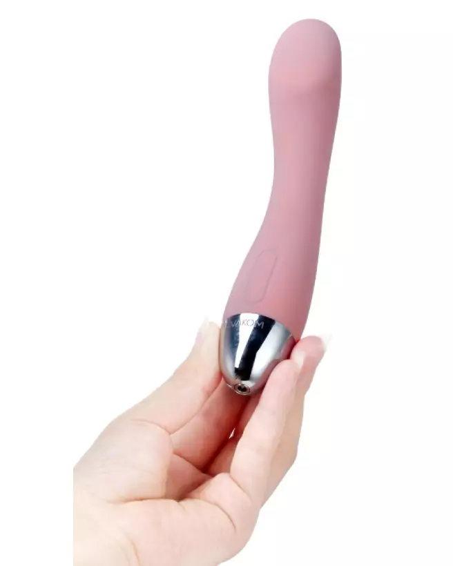 Image du stimulateur Amy Pale Pink de SVAKOM, idéal pour la stimulation du point G, en silicone médical-4