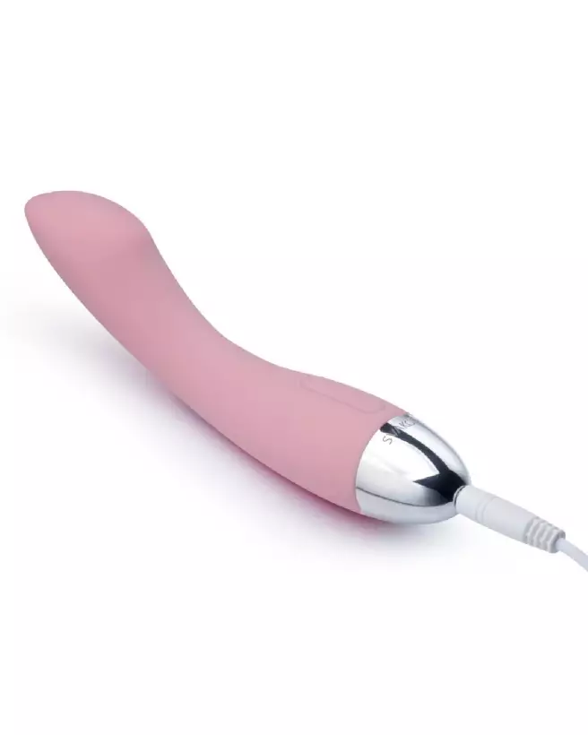 Image du stimulateur Amy Pale Pink de SVAKOM, idéal pour la stimulation du point G, en silicone médical-5