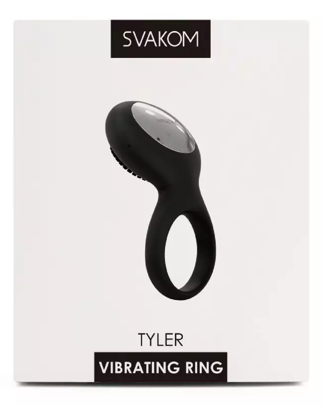 Image du Tyler Black par SVAKOM - Cockring élégant et confortable-1