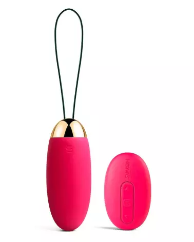 Oeuf vibrant Elva Plum Red SVAKOM avec télécommande pour plaisir discret-2