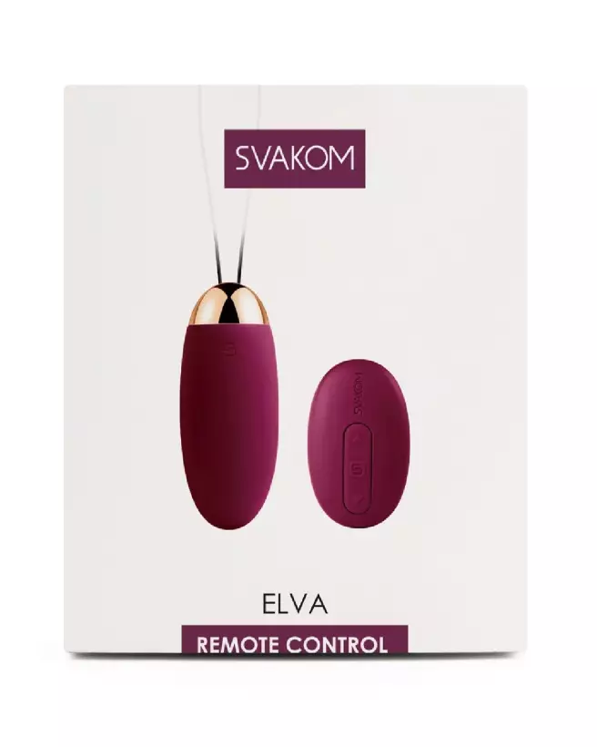 Image de l'oeuf vibrant Elva Violet de SVAKOM, contrôle à distance pour plaisir discret-1