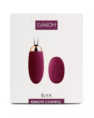 Image de l'oeuf vibrant Elva Violet de SVAKOM, contrôle à distance pour plaisir discret-1
