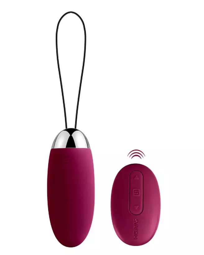 Image de l'oeuf vibrant Elva Violet de SVAKOM, contrôle à distance pour plaisir discret-2