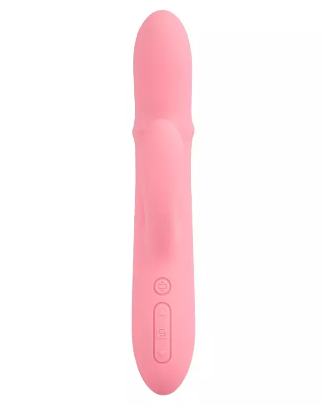Image du Mora Neo Peach Pink par SVAKOM, peluche lapin douce et colorée-3
