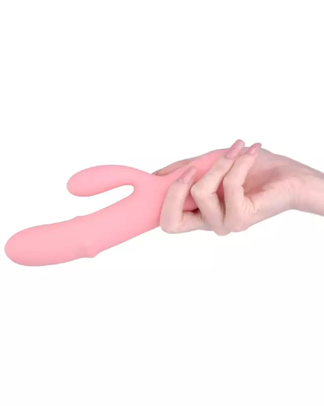 Image du Mora Neo Peach Pink par SVAKOM, peluche lapin douce et colorée-6