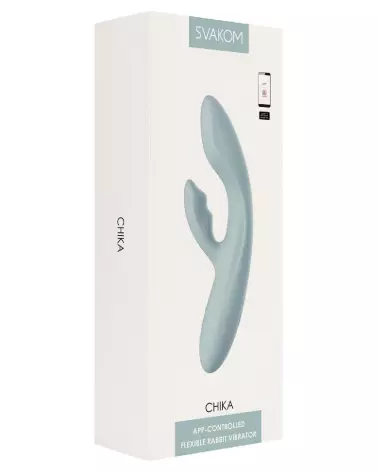 Image du lapin Chika Turquoise Grey de SVAKOM, design moderne et élégant-1