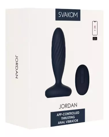 Image Plug Anal SVAKOM Jordan Navy Blue - Silicone Haut de Gamme et Design Élégant-1