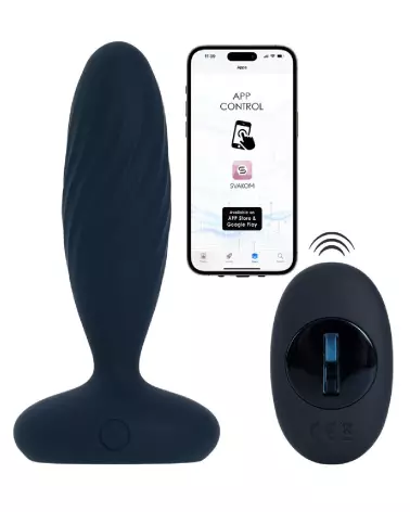 Image Plug Anal SVAKOM Jordan Navy Blue - Silicone Haut de Gamme et Design Élégant-2