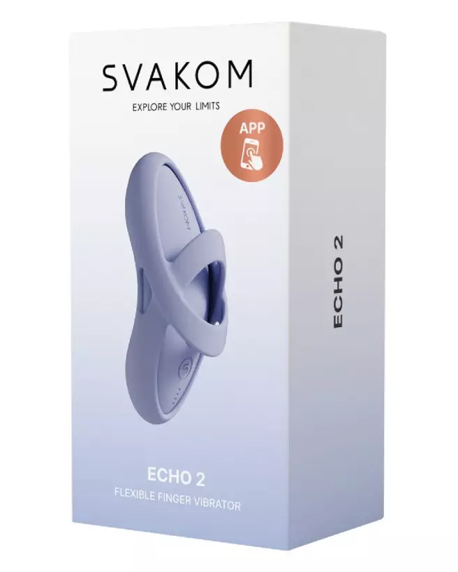 Image du Echo 2 Sky Blue de SVAKOM, stimulateur digital élégant en bleu ciel-1