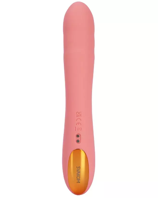 Image du vibromasseur Ava Neo Peach Pink de SVAKOM pour stimulation du point G-5